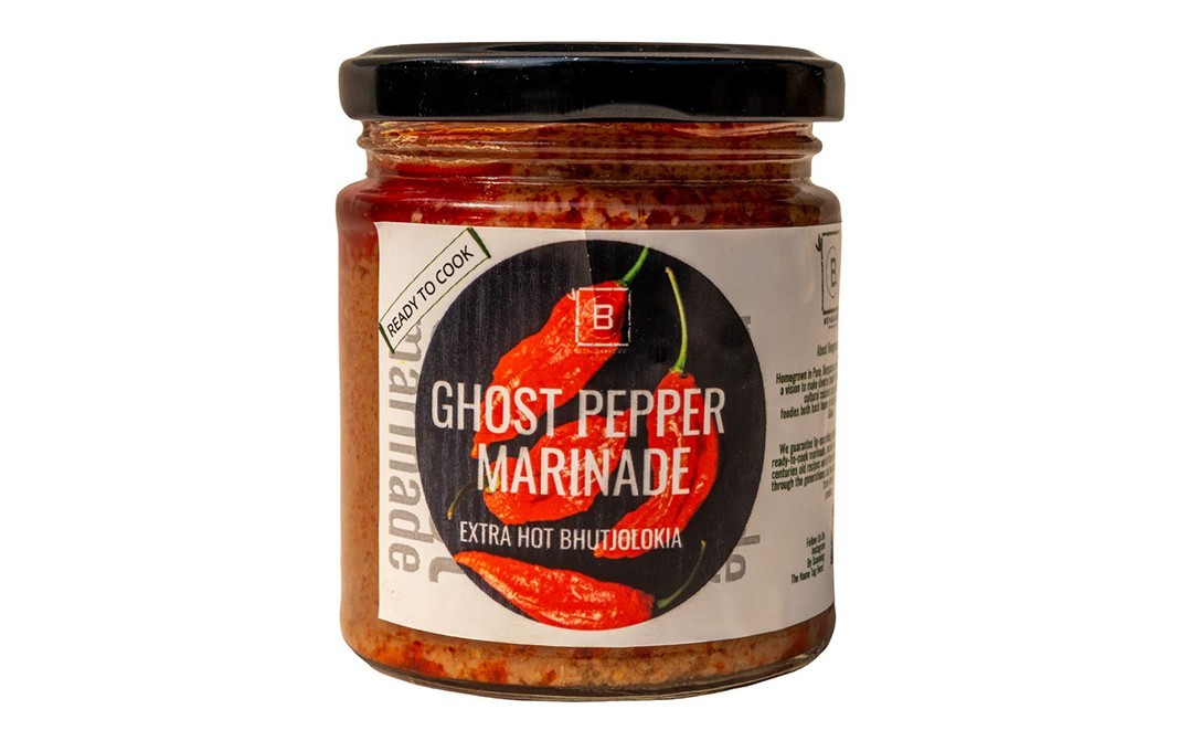 Bengamese Ghost Pepper Marinade    Glass Jar  200 grams